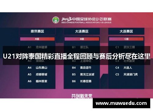 U21对阵泰国精彩直播全程回顾与赛后分析尽在这里